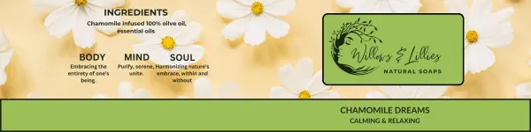 Willows and Lillies Natural Soap Background